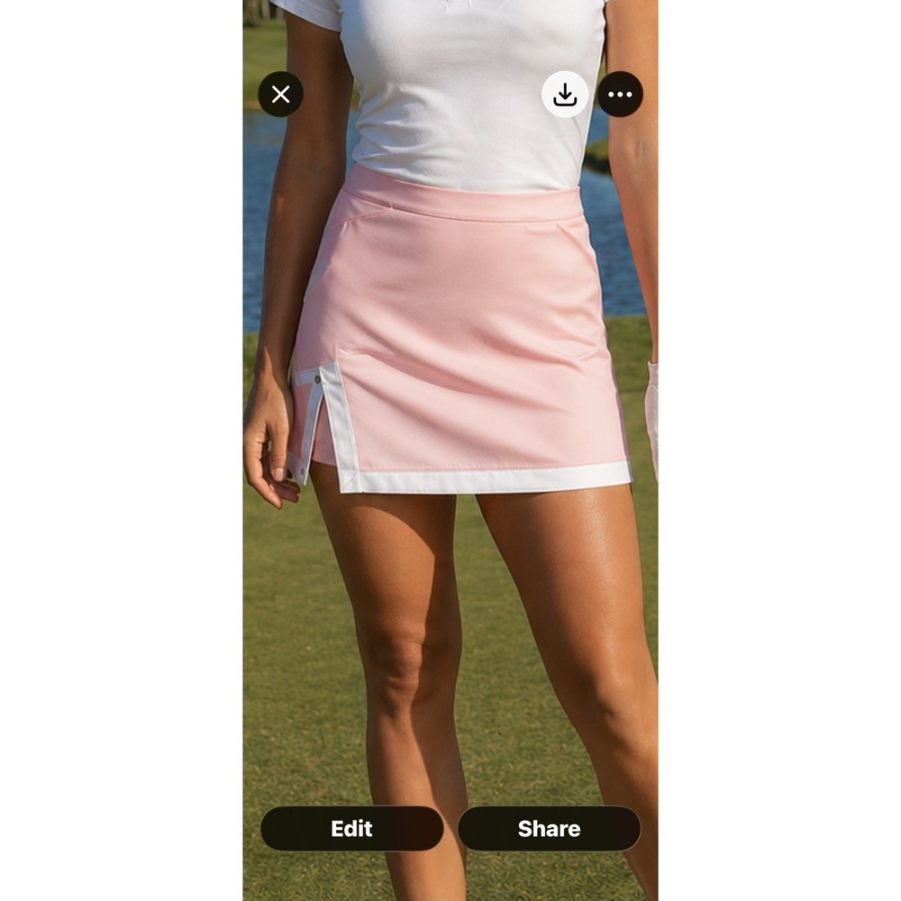 Callaway Apparel 6 OPTI-DRY Women's Performance Golf Skort Skirt Short Pink Snap